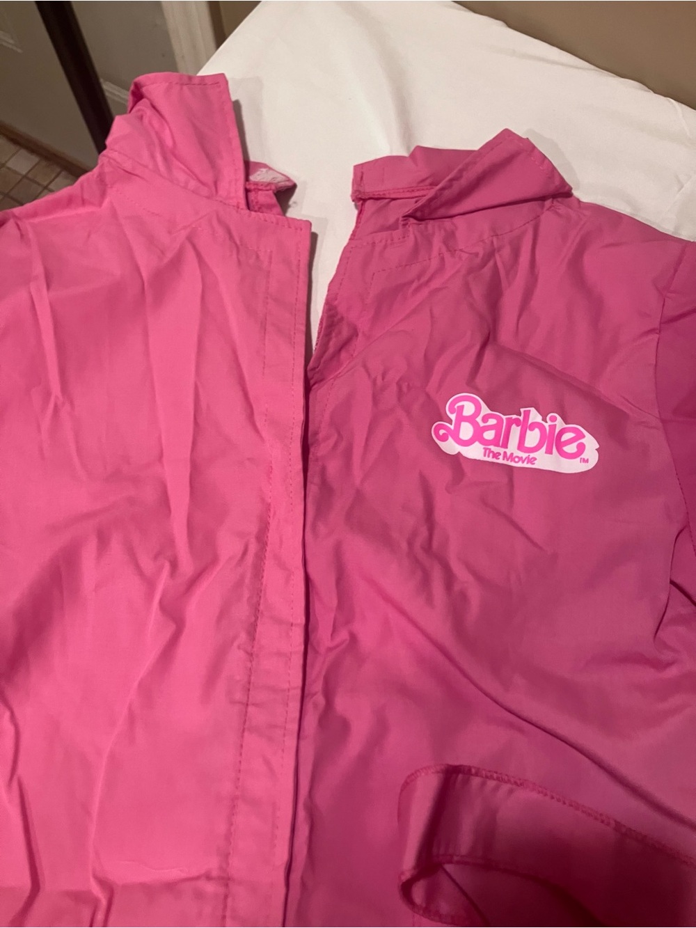 Official Barbie The Movie Pink Power Jumpsuit Costume Adult Large 12-14 - Picture 3 of 6